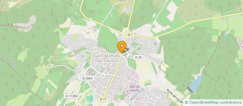 localisation de l'entreprise SMOMAT  SAINT-MATHIEU-DE-TREVIERS