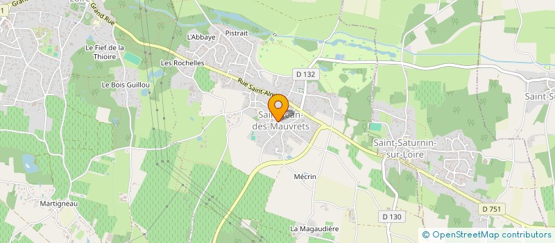 localisation de l'entreprise SMOS ST MELAINE FOOTBALL  SAINT-MELAINE-SUR-AUBANCE