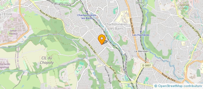 localisation de l'entreprise SMP  CHARBONNIERES-LES-BAINS