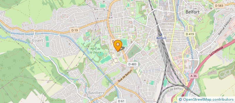 localisation de l'entreprise SMP  BELFORT