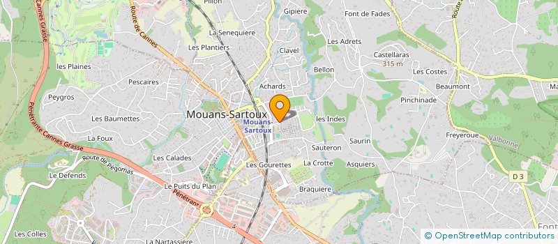 localisation de l'entreprise SMP GESTION  MOUANS-SARTOUX