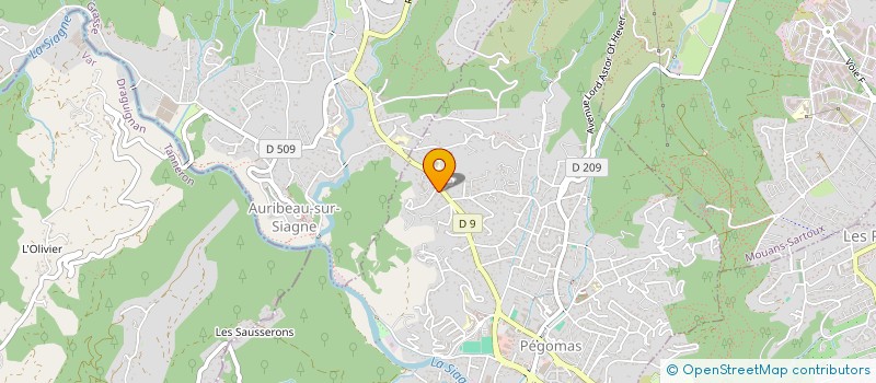 localisation de l'entreprise SMP GRASSE  PEGOMAS