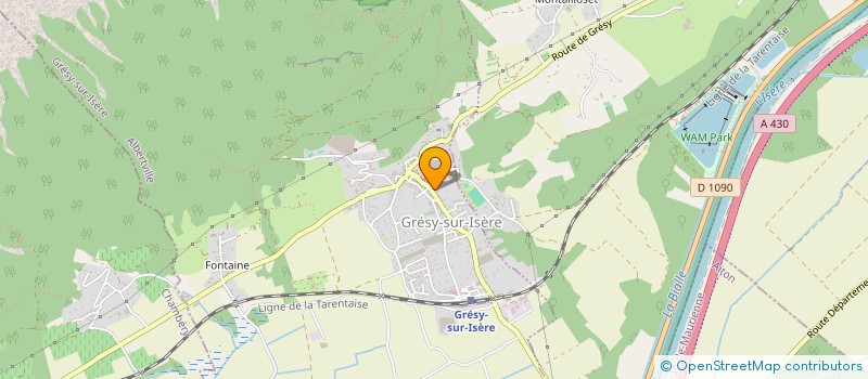 localisation de l'entreprise SMP SERRURERIE METALLERIE PERRIER  GRESY-SUR-ISERE