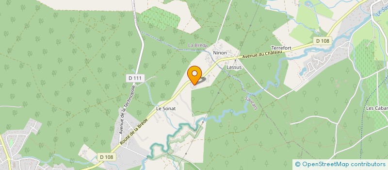 localisation de l'entreprise SMP (SOCIETE MULTISERVICE POUR LES PROFESSIONNELS)  SAUCATS