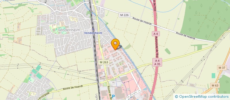 localisation de l'entreprise SMP (SURPLUS MILITAIRE PECHE) à VENDENHEIM