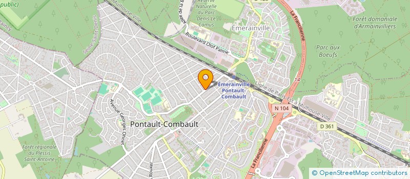 localisation de l'entreprise SMPA 77 à PONTAULT-COMBAULT