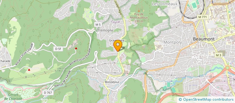 localisation de l'entreprise SMPA  CEYRAT