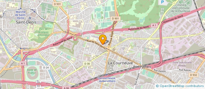 localisation de l'entreprise SMPF à LA COURNEUVE