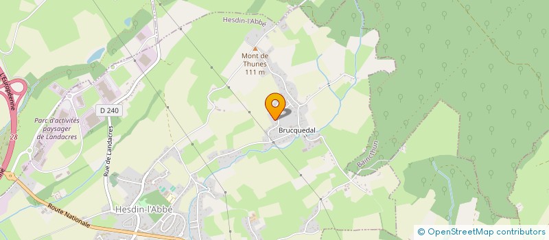 localisation de l'entreprise SMPF - DALI  HESDIN-L'ABBE