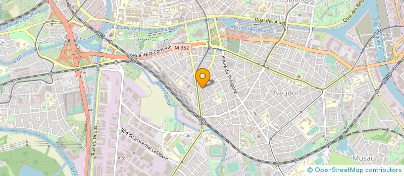 localisation de l'entreprise SMPRIMERIE ICAM SARL à STRASBOURG