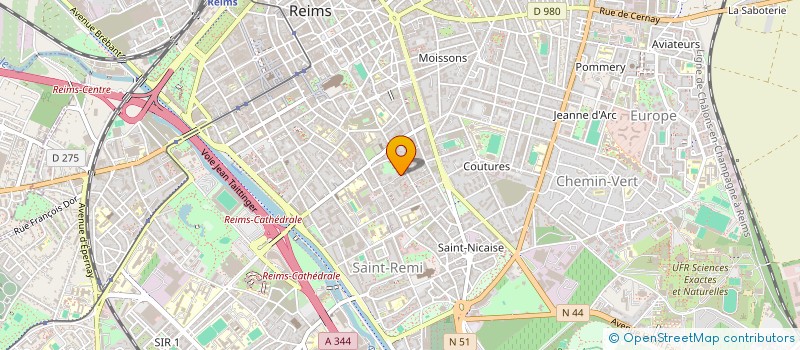 localisation de l'entreprise SMQC CHANZY 51  REIMS