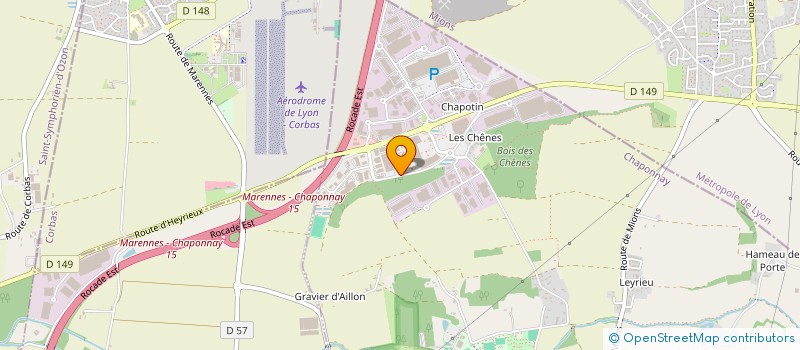 localisation de l'entreprise SMR  CHAPONNAY