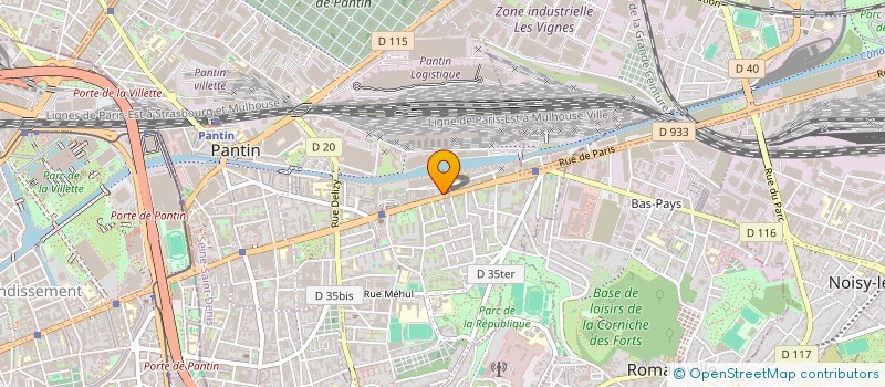 localisation de l'entreprise SMR  PANTIN