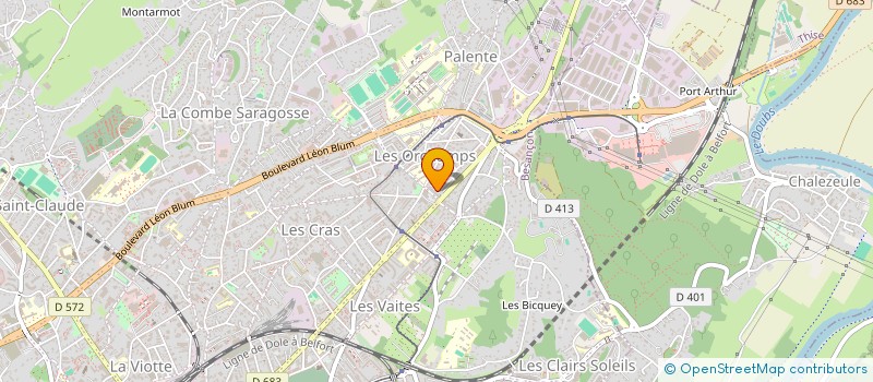 localisation de l'entreprise SMR DECO  BESANCON