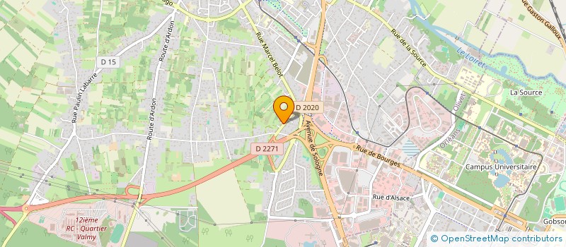localisation de l'entreprise SMR SARAN  OLIVET