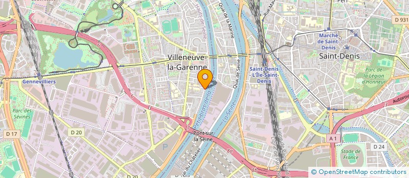 localisation de l'entreprise SMRB à VILLENEUVE-LA-GARENNE