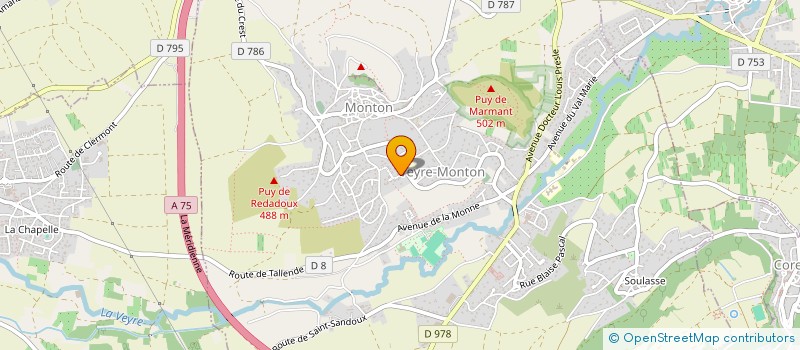 localisation de l'entreprise SMRC SARL à VEYRE-MONTON