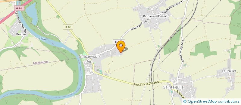 localisation de l'entreprise SMRG IMMO  CHAZEY-SUR-AIN