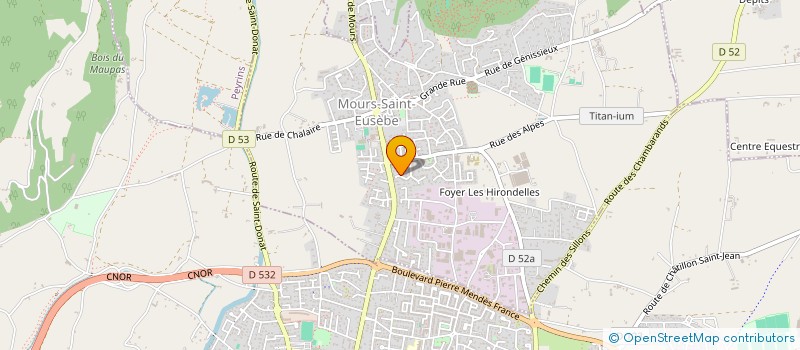 localisation de l'entreprise SMS  MOURS-SAINT-EUSEBE