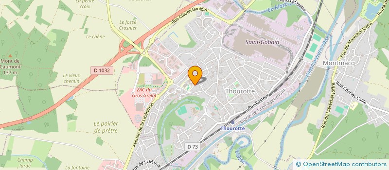 localisation de l'entreprise SMS  THOUROTTE