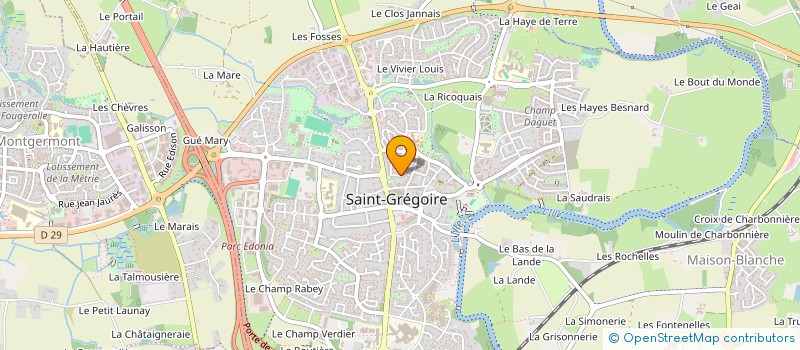 localisation de l'entreprise SMS  SAINT-GREGOIRE