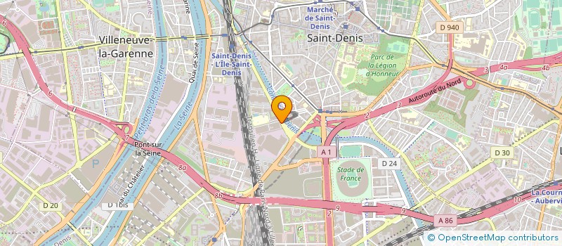 localisation de l'entreprise SMS BAT  GENNEVILLIERS