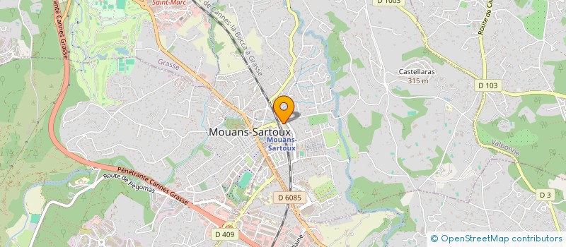 localisation de l'entreprise SMS BATIMENT à MOUANS-SARTOUX