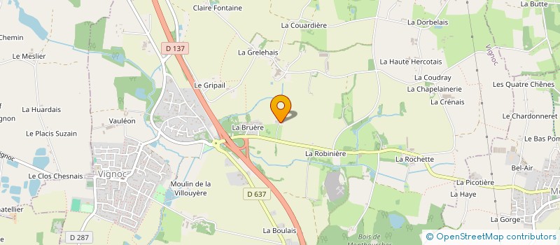 localisation de l'entreprise SMS CONSTRUCTION à VIGNOC