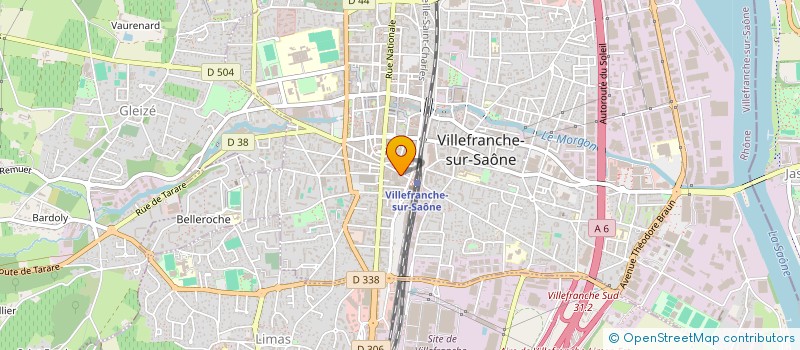 localisation de l'entreprise SMS JARRY SYLVAIN  VILLEFRANCHE-SUR-SAONE