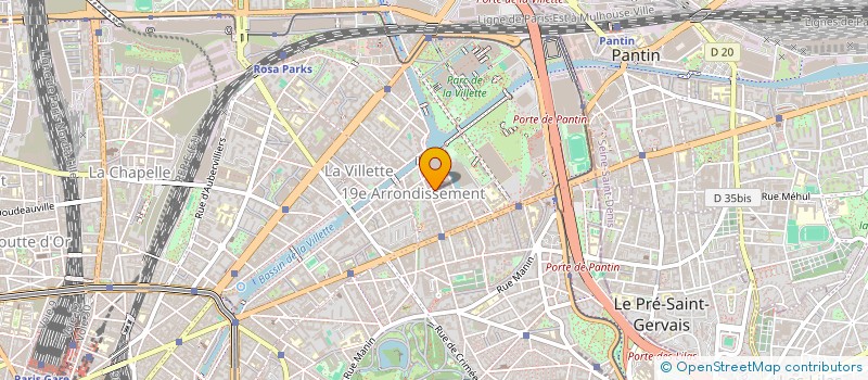 localisation de l'entreprise SMS MG  PARIS