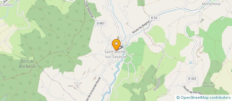 localisation de l'entreprise SMSS PRODUCTIONS à SAINT-MICHEL-SUR-SAVASSE