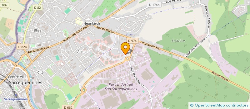 localisation de l'entreprise SMT à SARREGUEMINES