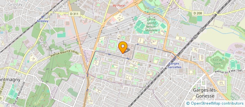 localisation de l'entreprise SMT BATIMENT à SARCELLES