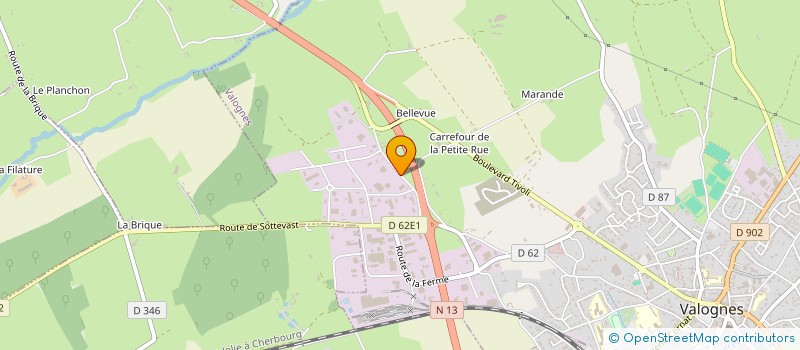 localisation de l'entreprise SMT DU BOCAGE  VALOGNES