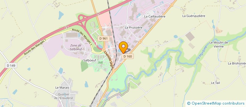localisation de l'entreprise SMT SOCIETE MAYTAISE DE TRANSPORT à CHEMILLE-EN-ANJOU