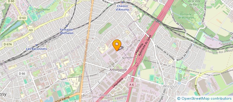 localisation de l'entreprise SMTL à ANTONY
