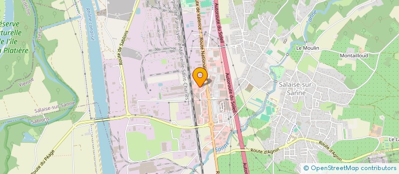 localisation de l'entreprise SMTS  SALAISE-SUR-SANNE