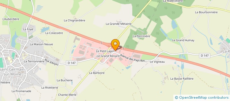 localisation de l'entreprise SMURFIT WESTROCK ATLANTIQUE EMBALLAGES à SEVREMOINE