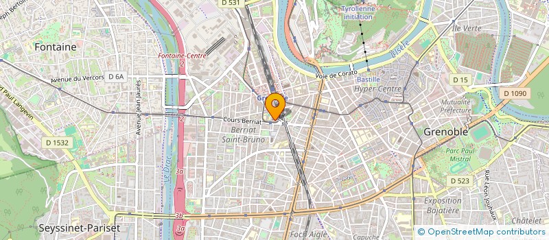 localisation de l'entreprise SMV COMPTABILITE à GRENOBLE