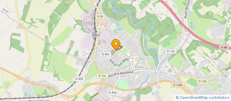 localisation de l'entreprise SMV LOGISTIQUE à RIVES
