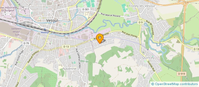 localisation de l'entreprise SMV-SOCIETE MECANIQUE VESULIENNE à VESOUL
