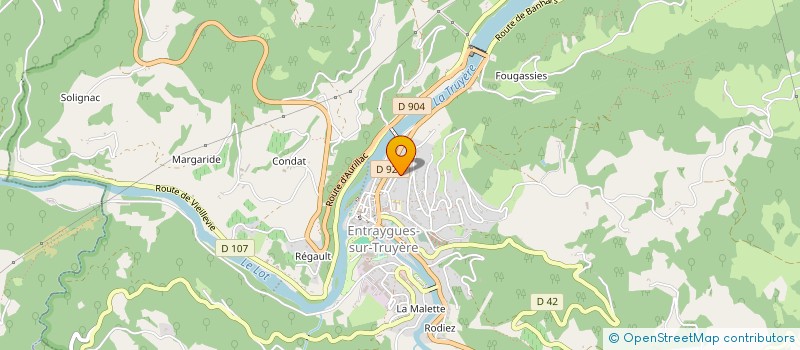 localisation de l'entreprise SMV12  ENTRAYGUES-SUR-TRUYERE