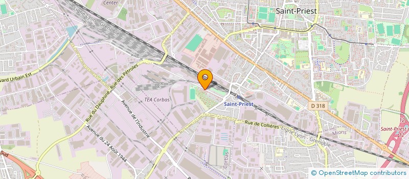 localisation de l'entreprise SMVF  SAINT-PRIEST