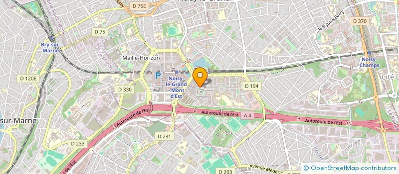 localisation de l'entreprise SMVF BATIMENT à NOISY-LE-GRAND
