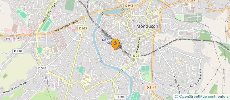 localisation de l'entreprise SMVH à MONTLUCON