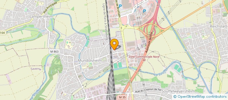 localisation de l'entreprise SMW  MUNDOLSHEIM