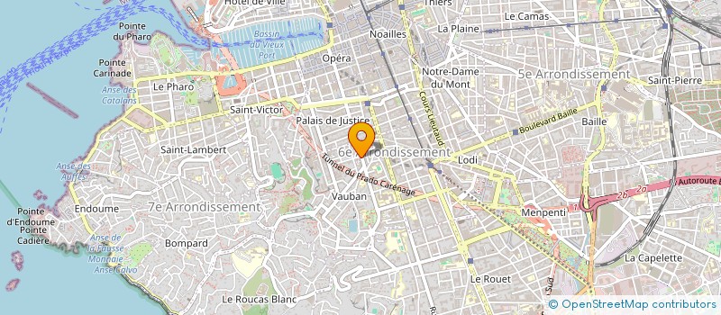 localisation de l'entreprise SMX DEVELOPPEMENT  MARSEILLE 6EME