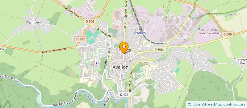 localisation de l'entreprise SN à AVALLON