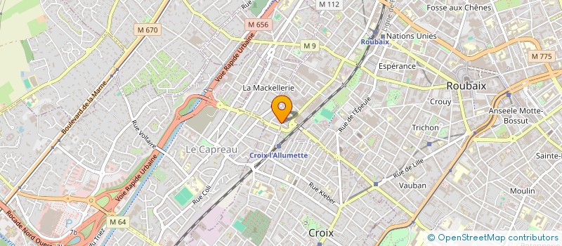 localisation de l'entreprise SN à CROIX