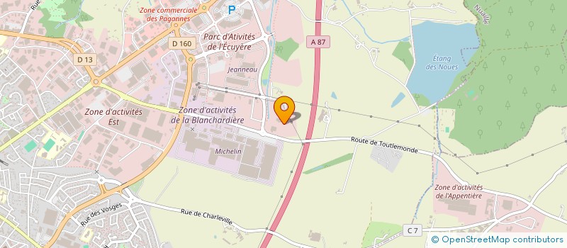 localisation de l'entreprise SN ALUGO à CHOLET